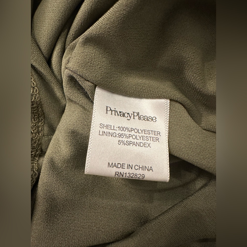 Privacy Please Gyle mini dress metallic olive - Picture 7 of 8